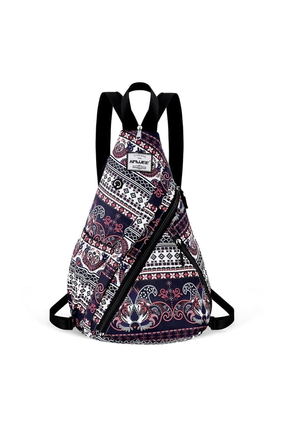 Women's Rope Sling Bag - Convertible Water-Resistant Chest Bag & Casual Daypack, Adjustable Crossbody Backpack for Travel, Cycling, Exotic