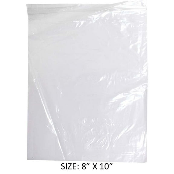 HAWK 1000 Count Plastic Resealable Bags | 8" x 10" (20.3 cm x 25.4 cm) | Air-Tight & Waterproof | Strong 2.5 mil Thickness | Versatile Storage Solution | Easy Open & Close