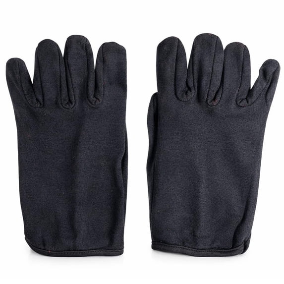 HAWK 12 Pairs Lined Brown Jersey Gloves Red Fleece Lining for Warmth & Comfort Durable for Intensive Use Soft & Cozy Ideal for Cold Weather