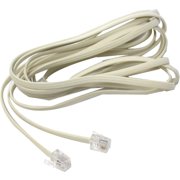 HAWK (2 Pack) 10-Foot (3.1 m) Extra Long Plug-to-Plug Telephone Cord | Universal Fit | Elegant Pale Beige |Reliable Connectivity Solution