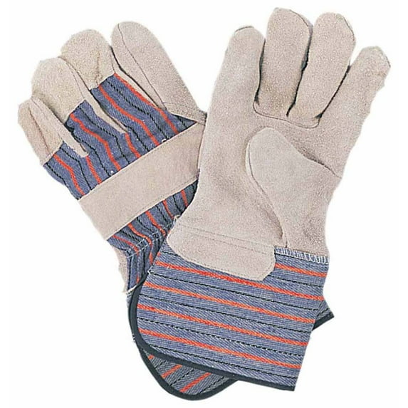 HAWK (2 Pairs) Men's 12" (30.5 cm) Suede Leather Work Gloves | Size Extra Large (XL) | Extra Long Gauntlet Cuffs | Premium Split Leather & Reinforced Details
