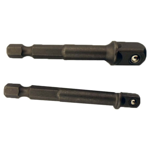 HAWK 2-Piece Power Extension Bar Bit | 2.5" (6.4 cm) Long | For Tight Spaces | Sizes: 3/8" & 1/4" Included