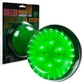thumbnail image 1 of HAWK 6" (15.2 cm) Diameter Magnetic Green Flasher | 30 LED Lights | Dual Modes - Steady & Flashing | Scratch-Free Design | Requires 2 AA Batteries (Not Included), 1 of 1
