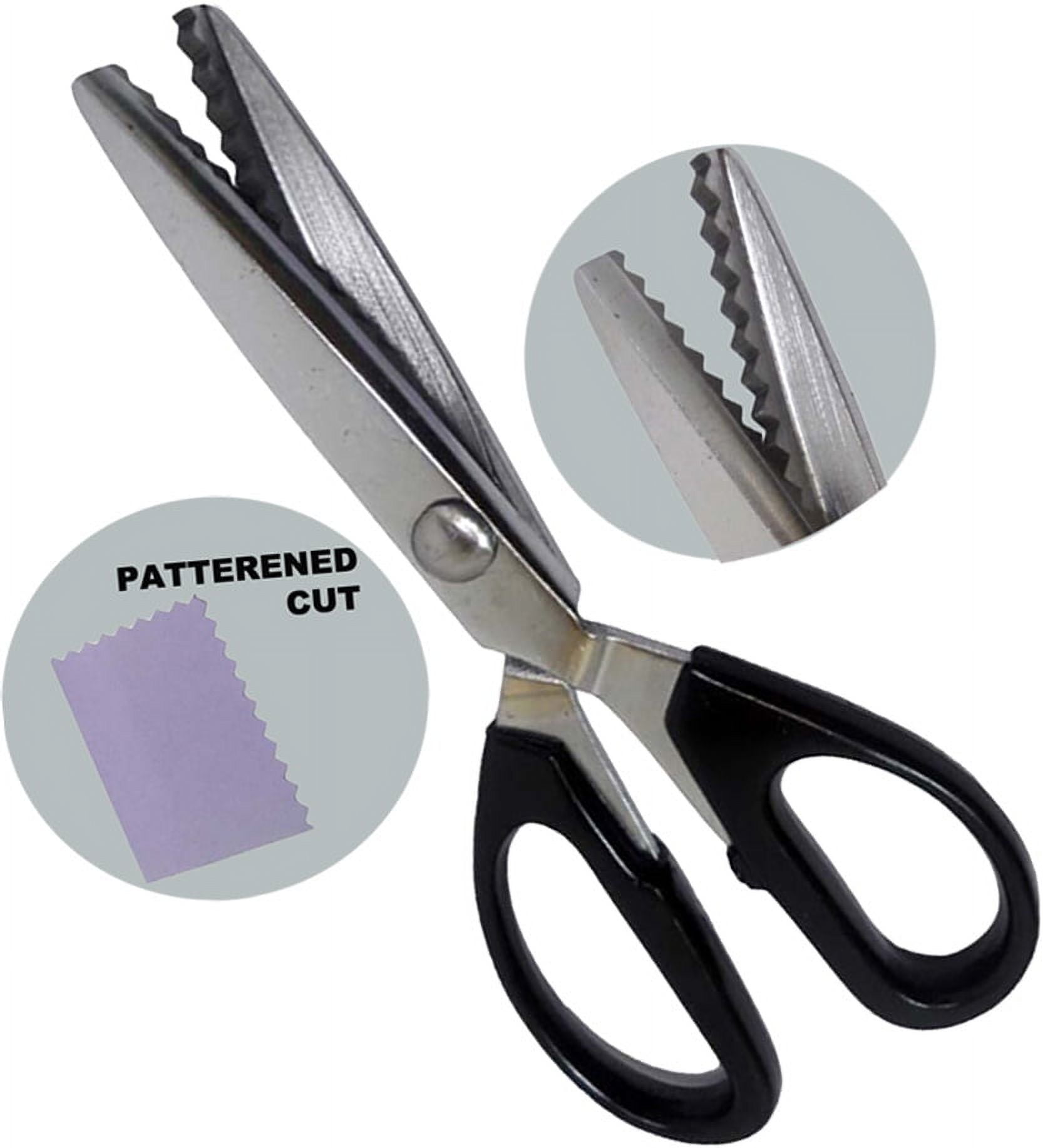 Uxcell Fabric Pinking Scissors Stainless Steel Shears Dressmaking Zig Zag  Craft 9 