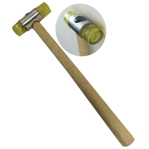 HAWK 8.5" Mallet | 3/4" Non-Scratch Nylon Head | Precision Crafting & Versatility | Jewelers & Craftsmen Essential