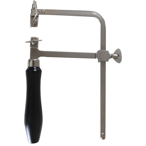 HAWK Adjustable Jeweler's Saw Frame | 3.5" Throat (8.9 cm) | Versatile Blade Compatibility | Ergonomic Wooden Handle