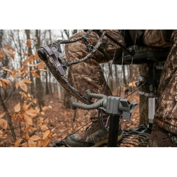 HAWK Limb Grip Hunting Treestands Portable Easy-To-Install Secure Bow Holder with 360-Degree Rotating Silent-Grip Limb Fork Weight Rating 8.5 Lbs