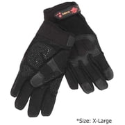 HAWK Mens Extra Large Gloves | Breathable Synthetic | Silicone Dotted Grip | Adjustable Wrist Ideal for Work & Driving | Ensures Dry & Comfortable Hands