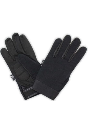 HAWK Men's Mechanics Gloves | Small | Reinforced Stretch | Breathable & Machine Washable Durable Synthetic Leather Palms | Adjustable Wrist Fit
