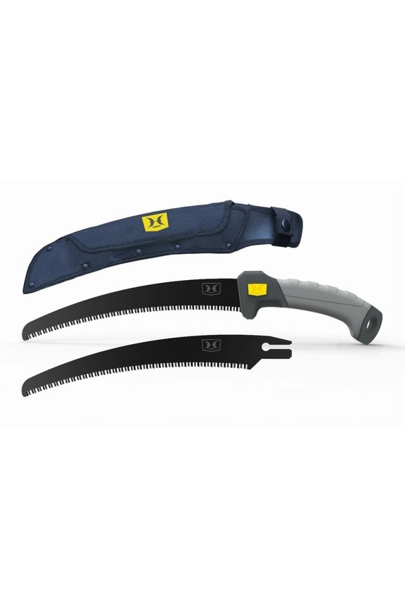 Hawk Pruning Saw 11" High Carbon Steel SK5 Blade Nylon Sheath & Replacement Blade Included