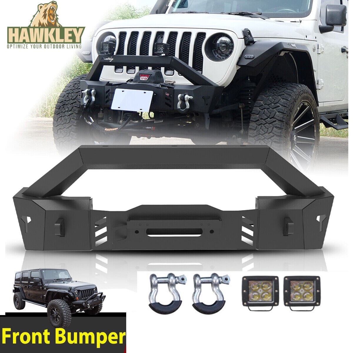 HAWKELY For 2007-2018 Jeep WRANGLER JK,2018-2026 JEEP WRANGLER JL,2019 ...