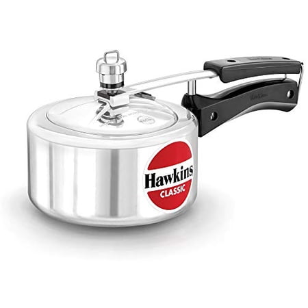 hawkinclassic cl15 1.5-liter new improved aluminum pressure cooker, small, silver