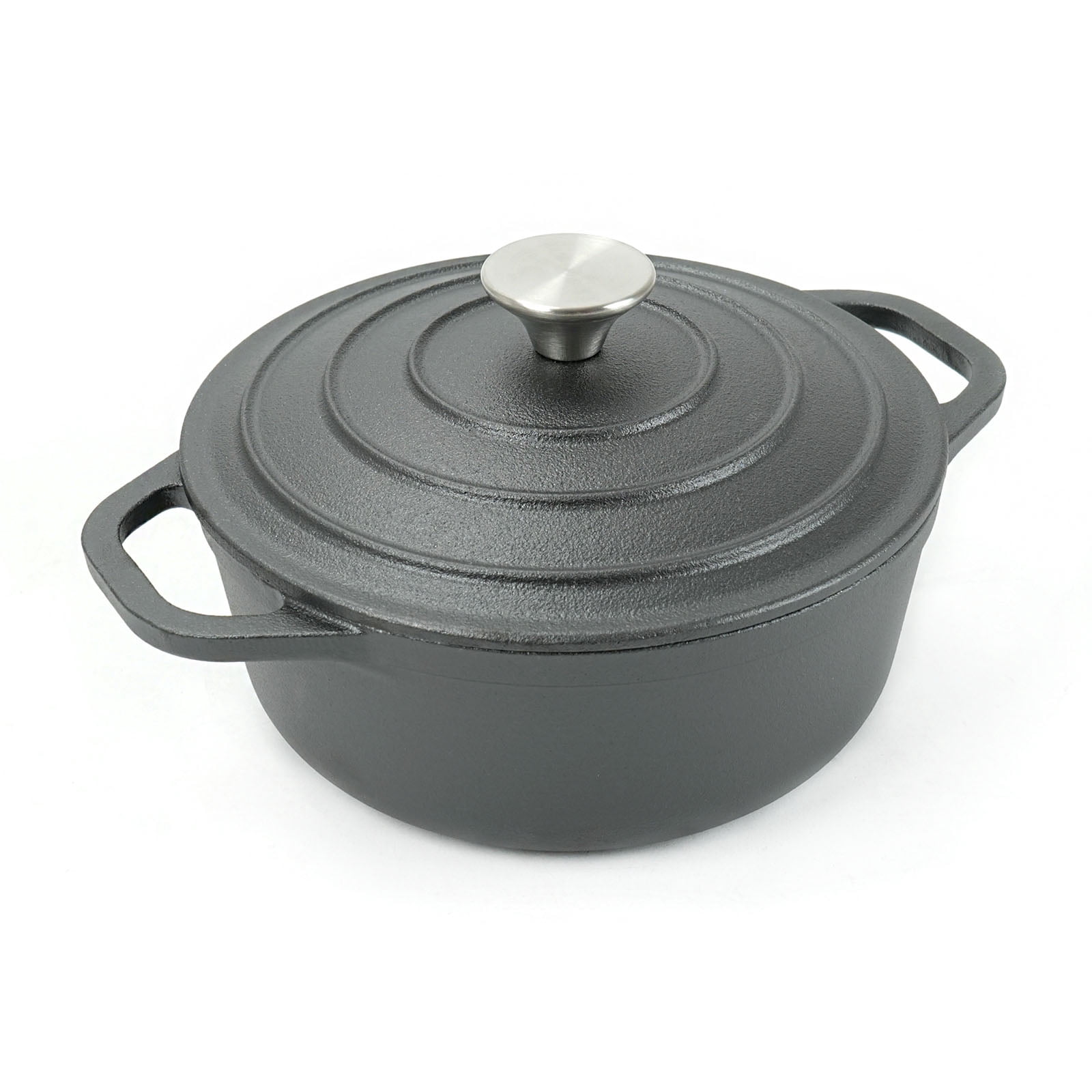 HAWOK Cast Iron Pre-seasoned Mini Dutch oven, Dia. 18 cm/7 inch, 1.5 ...