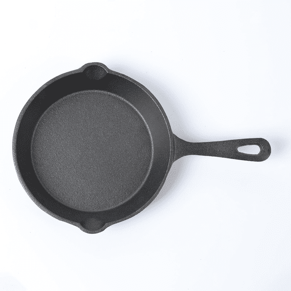 HAWOK Mini Pre- seasoned Cast Iron Skillet,Dia.6 inch Round pan cast iron server frying pan