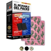 HAWWWY XL 2-Pack Cactus Gel Hot Col Gel Packs Ice Packs Heat Pads