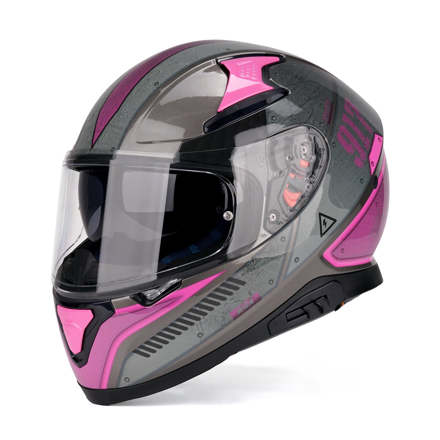 HAX Full Face Motorcycle Helmet with Dual Rear Wing, Liberia Ubuy
