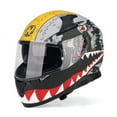 thumbnail image 2 of Lem Quick Open Face Motorcycle Helmet Medium Flo Yellow Matte Black Dual Visor 2 of 12