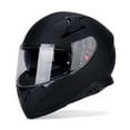 thumbnail image 1 of HAX Full Face Motorcycle Helmet with Dual Rear Wing, Motorbike Street Bike Helmet with Pinlock Ready Plastic Nails for Adult,DOT Approved(Matte Black,XXL), 1 of 5