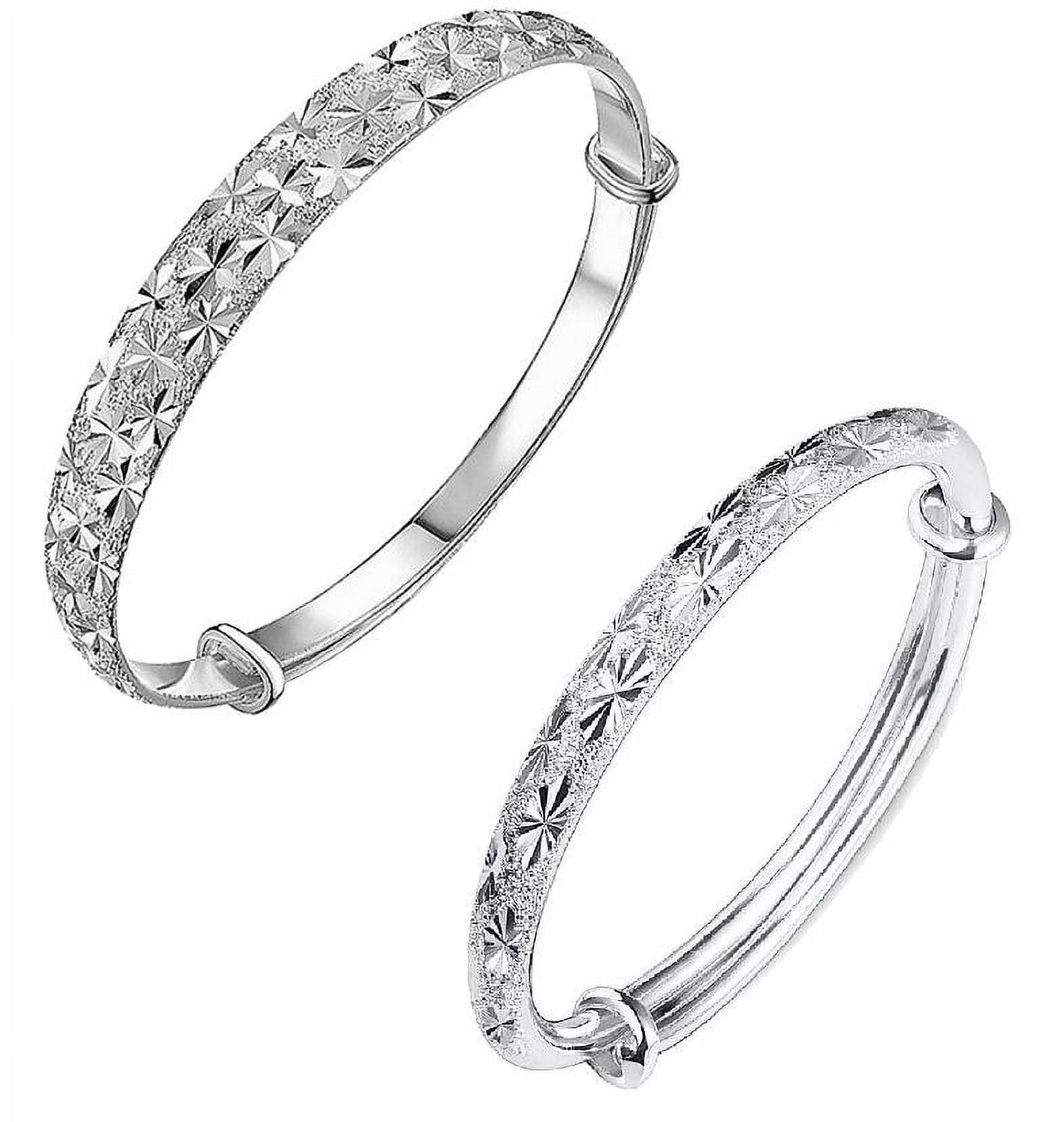 アクセサリー Harpo 2 Twists Bangle - Silver HAXMNOU 2PCS Pure Silver Bracelet Sterling Silver Gypsophila