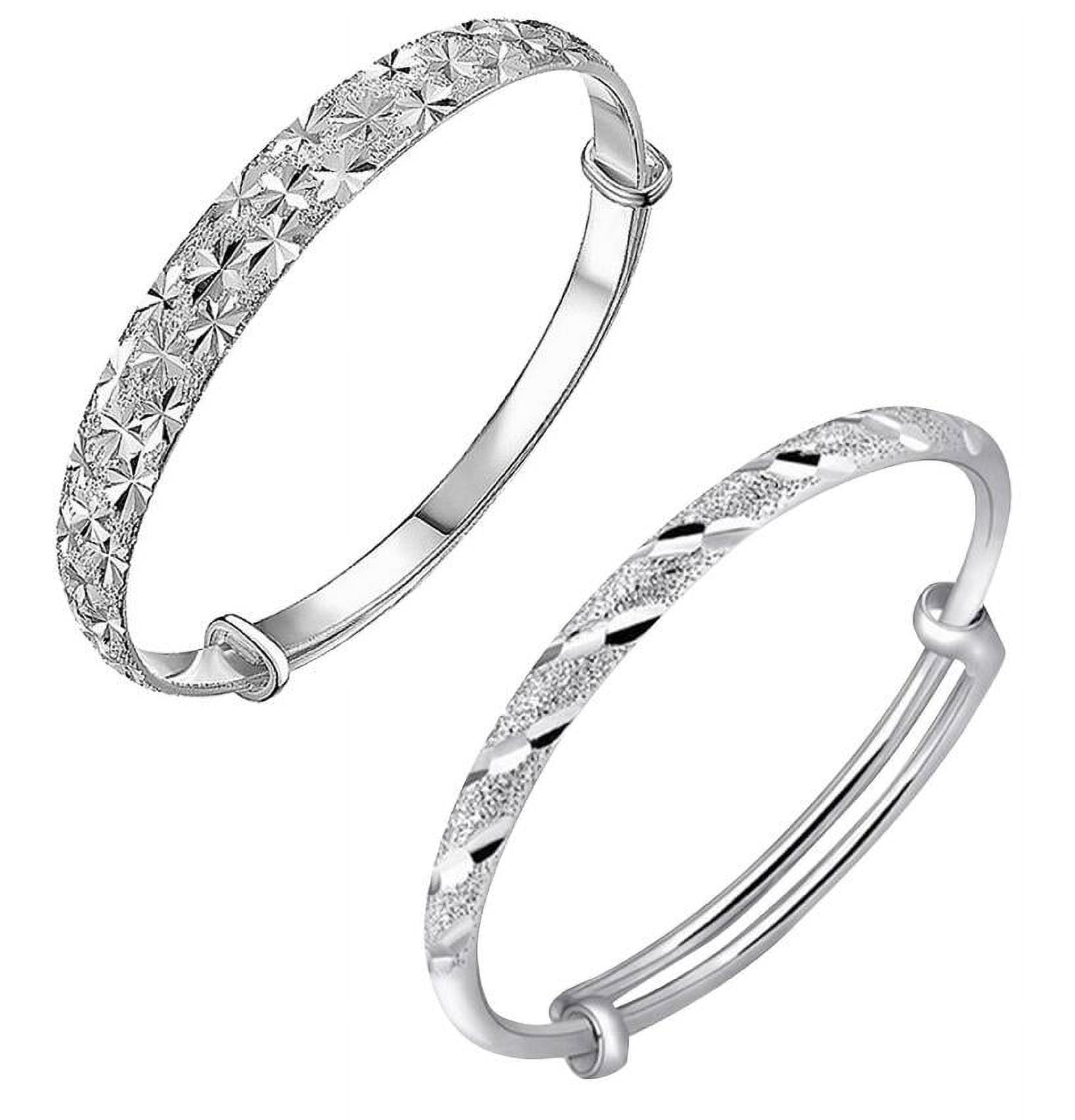 アクセサリー Harpo 2 Twists Bangle - Silver Twisted Silver Bangle – Trollbeads