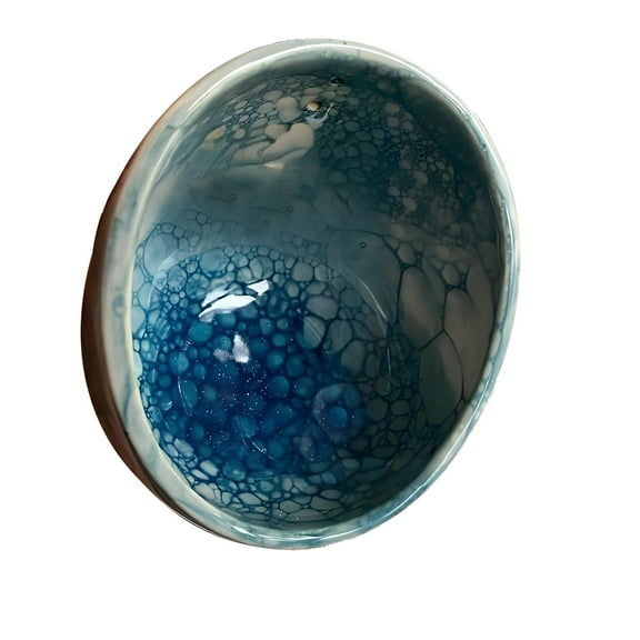 HAXMNOU Bubble Glaze Pottery Handmade Ceramic Vase Decorative Vase for Home Decor Unique Bubble Effect Pottery Flower Holder Elegant and Artistic Design, A