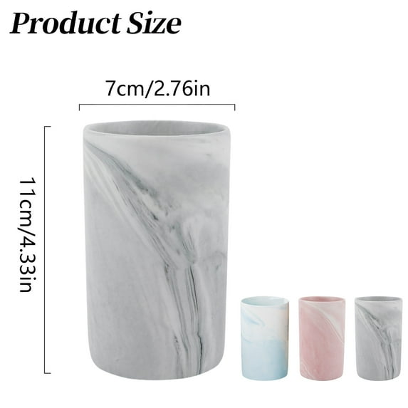 HAXMNOU Ceramic Marble Tumbler Cup, Porcelain Milk Drinking Cups – Elegant Smooth Finish Cups for Coffee, Juice, Water or Tea at Home or OfficeGray