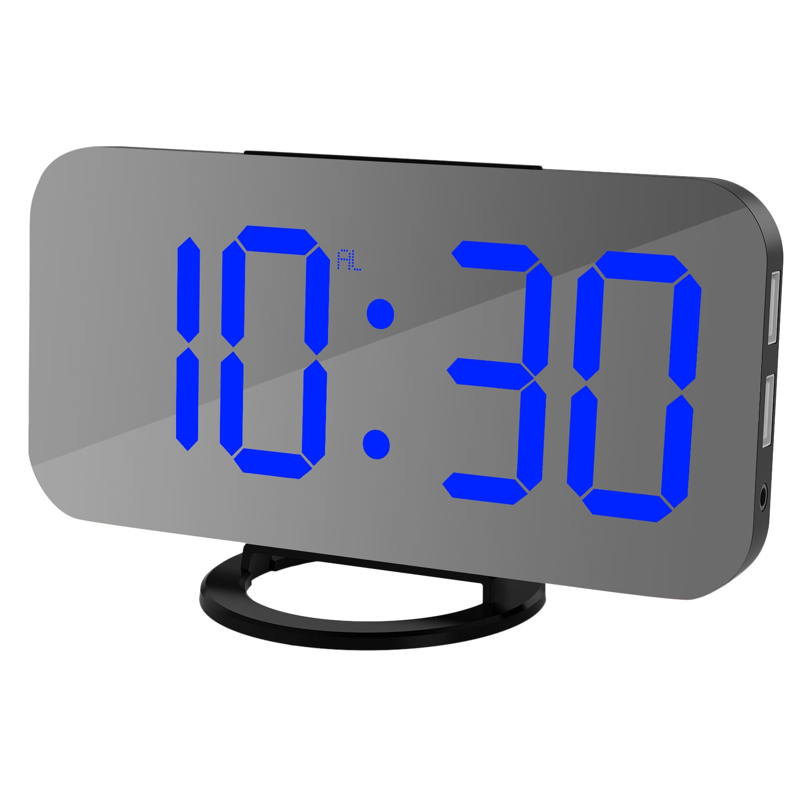 HAXMNOU Clearance Sale Clock Digital Alarm Clock Large LED Display with