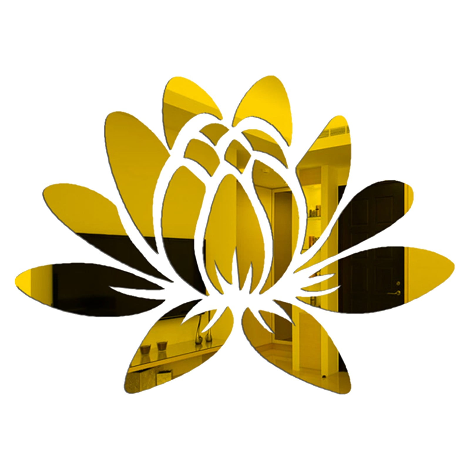 HAXMNOU Clearance Wall Stickers Decor 3D Mirror Wall Sticker Multicolor