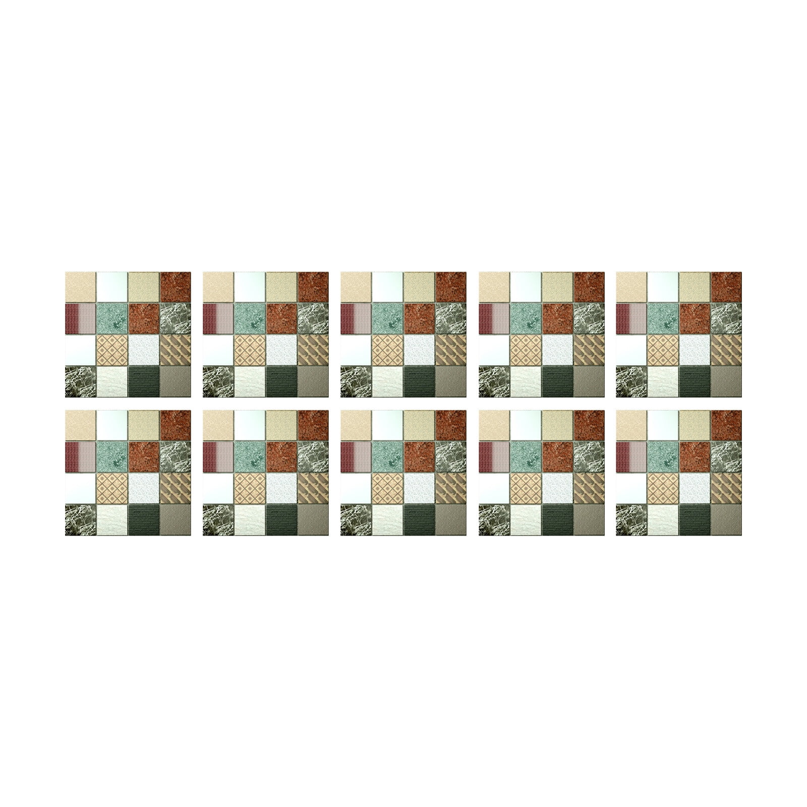 HAXMNOU Clearance Wall Stickers Decor Simulation Tile Stickers Self