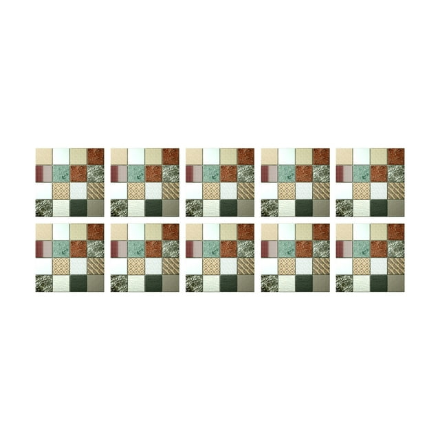 HAXMNOU Clearance Wall Stickers Decor Simulation Tile Stickers Self