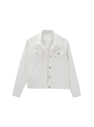 Walmart white jean jacket hot sale