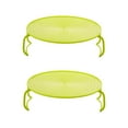 thumbnail image 1 of HAXMNOU Dish Racks for Kitchen Counter 2pcs Microwave Folding Tray Microwave Stacker Cooker 2 Tier Microwave Plate Stacker Microwave Heating Layered Tray with Foldable Handles (Green), 1 of 6