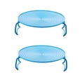 thumbnail image 1 of HAXMNOU Dish Racks for Kitchen Counter 2pcs Microwave Folding Tray Microwave Stacker Cooker 2 Tier Microwave Plate Stacker Microwave Heating Layered Tray with Foldable Handles (Sky Blue), 1 of 7