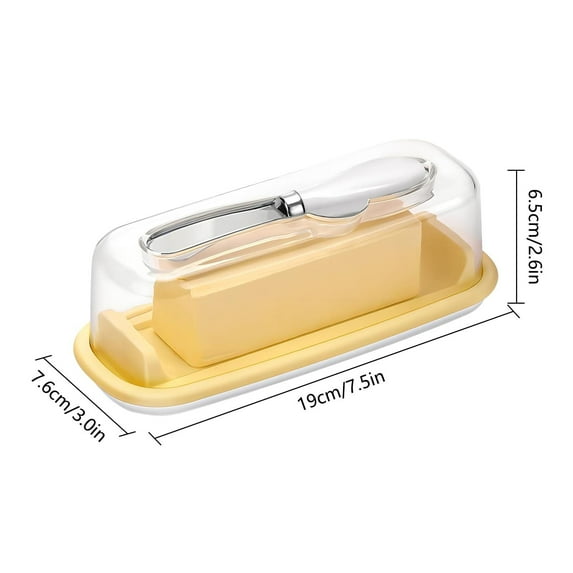 HAXMNOU Food Storage under $10 Sealed Butter Dish With Lid and to Keep Butter Fresh Easy to Scoop Butter Storage Counter Butter Rack Refrigerator Butter Container With Lid Butter Dish