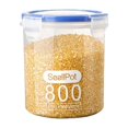 thumbnail image 1 of HAXMNOU Grain Storage Bins, Sealed Jars for Cereals, Flour, Sugar, and Rice, 600ml, Bag Lid Storage Bins, Kitchen Storage Solutions, 1 of 4