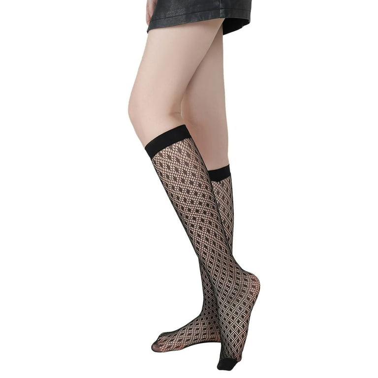 Over the knee fishnet socks best sale