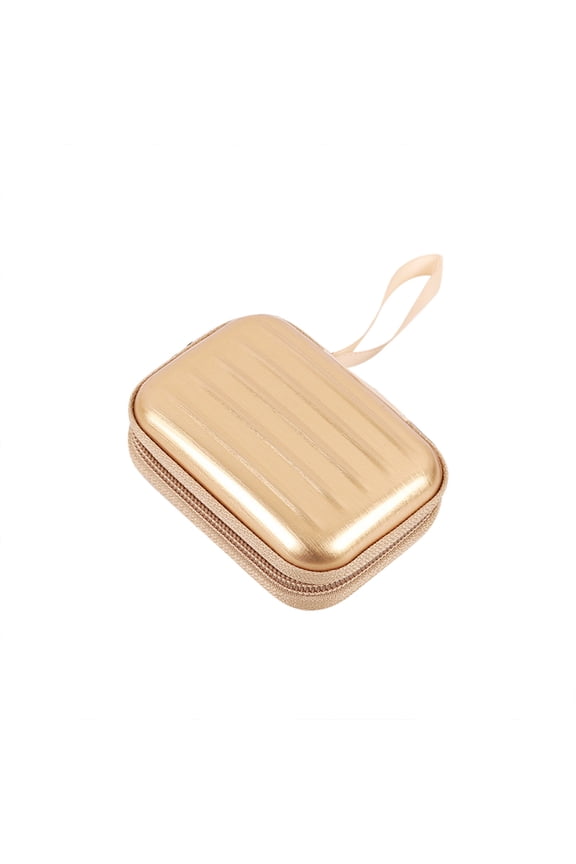 Mini Zipper Storage Pouch for Coins and Small Accessories, Compact and Practical Travel Wallet, Perfect for Organizing Loose Change, Credit Cards, and Keys, Gold