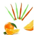 thumbnail image 1 of HAXMNOU Orange Peeler Tools - Citrus Peel Cutter - Plastic Fruit Slicer - Lemon Opener Remover - Easy Grip and Precision Citrus Shredder for Kitchen Prep, Orange, 1 of 9
