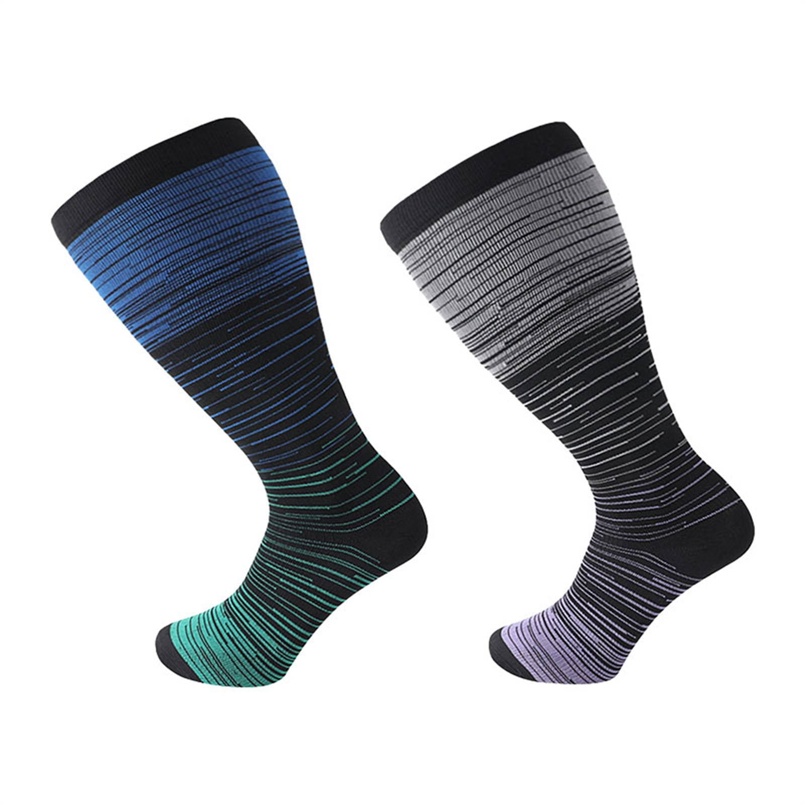 HAXMNOU Plus Size Pressure Socks For Women Men Wide Calf Compression
