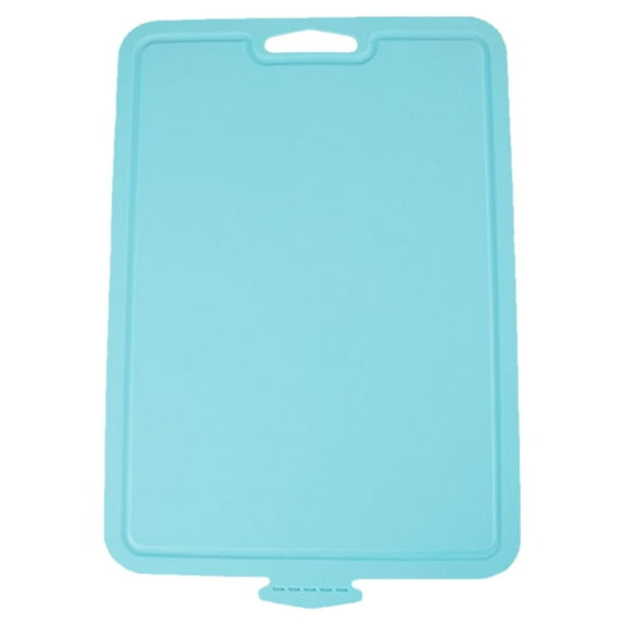 HAXMNOU Silicone Cutting Board Foldable Reversible Non Slip Cutting Mat Food-Grade BPA Free Safe Kitchen Tools for Camping, Blue