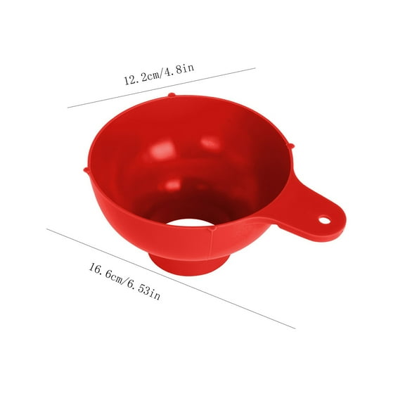 HAXMNOU Wide Funnel | Funnel | Large Mouth Liquid and Powder Transfer Tool with Removable Mesh | Strainer for Bottle Filling and Kitchen Canning Tasks