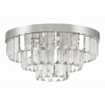 thumbnail image 1 of HAY-1403-PN Crystorama Lighting Hayes - 8 Light Flush Mount-8 Inches Tall and 18 Inches Wide-Polished Nickel Finish, 1 of 11