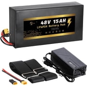 HAYAEnergy 48v 15Ah Ebike Battery Lithium Iron Phosphate Lifepo4 48V Batteries for Electric Bike Motor Scooter