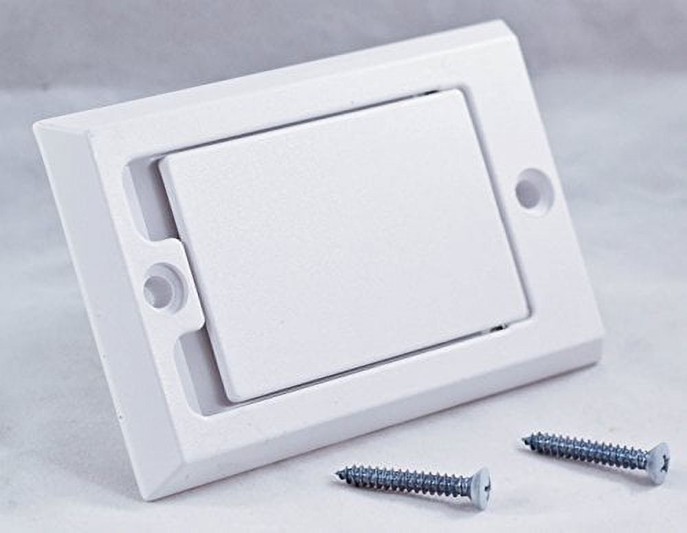 HAYDEN Central Vacuum Wall Inlet White Square Door 170001 Vac Hose