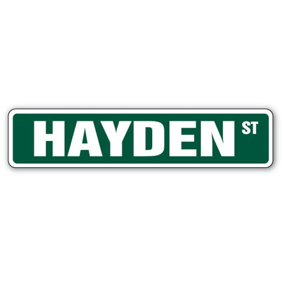 HAYDEN Street Sign Childrens Name Room Sign | Indoor/Outdoor |  30" Wide
