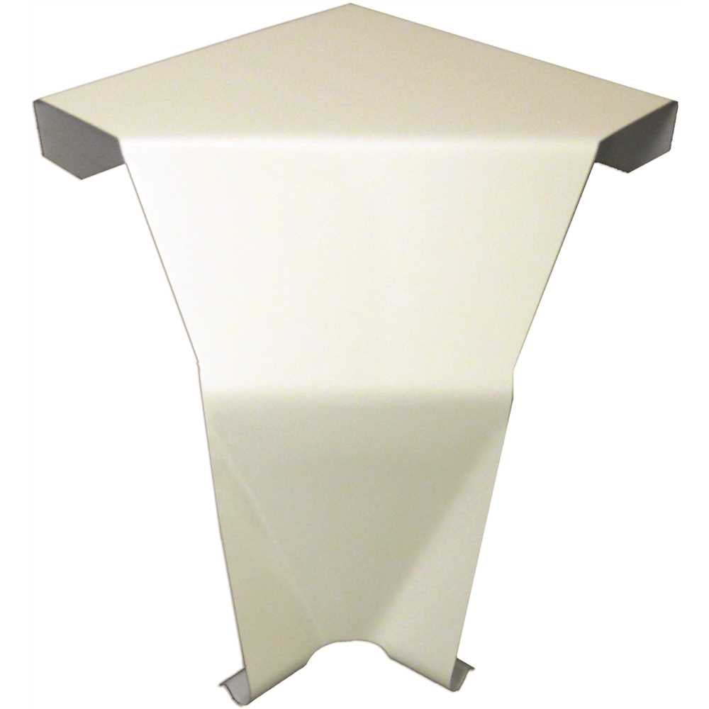 White Steel 90-Degree Inside Corner for Baseboard Heaters