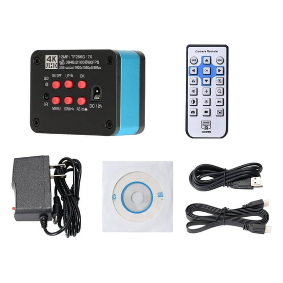 HAYEAR 4K UHD Digital Microscope Industrial C-mount Video Microscope Camera for PCB CPU Phone Repair Soldering