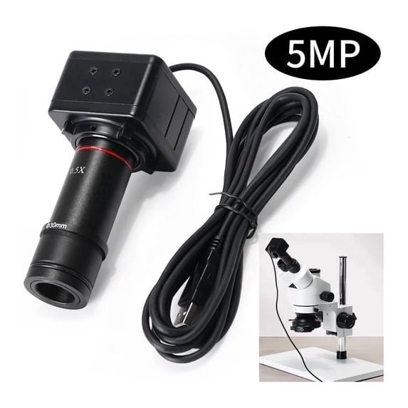 Hayear 5MP USB2.0 Camera Electronic Digital Eyepiece Microscope Camera for Adults Kids ,UVC Driver-free Measurement Camera for Soldering PCB Repair,Metal Body