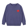 thumbnail image 1 of HAYIMI Baby Kids Girls Long Sleeve Button Sweater Girl Crew Neck Knitwear Tops, 1 of 3