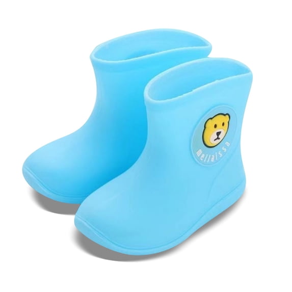 HAYIMI Cartoon Girls Rainboots Waterproof Round Toe Rain Boots For Toddler Kids Comfortable Lightweight Outdoor Play Shoes For Daily Wear Classic Footwear